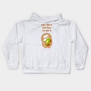 You Hold the Keys to My Heart Kiwi Sloth Kids Hoodie